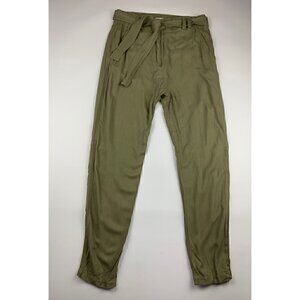 A.L.C. Olive Lightweight Ansel High Rise Belted Ankle Pant 2